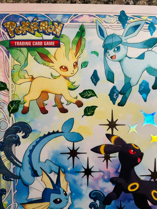 Prismatic Eeveelutions Foiled Playmat
