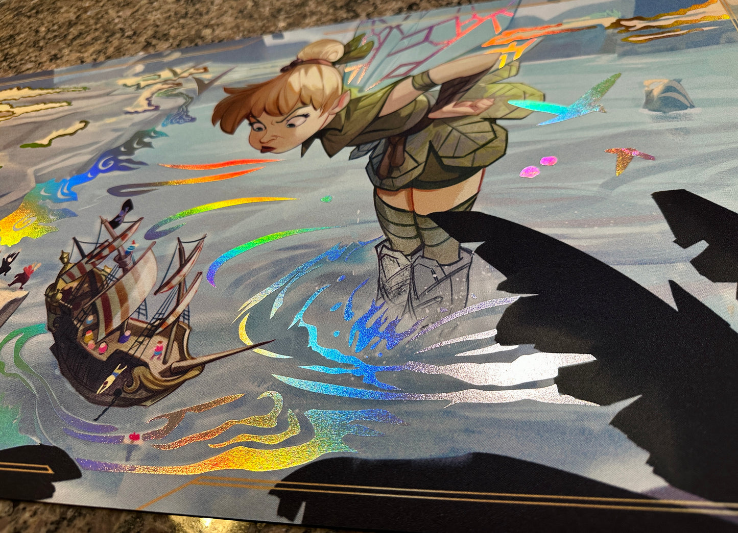 *Premium* Tinker Bell Giant Fairy Lorcana Foiled Playmat