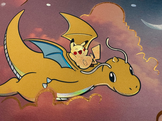 Dreamy Dragonite Pokemon Foiled Playmat