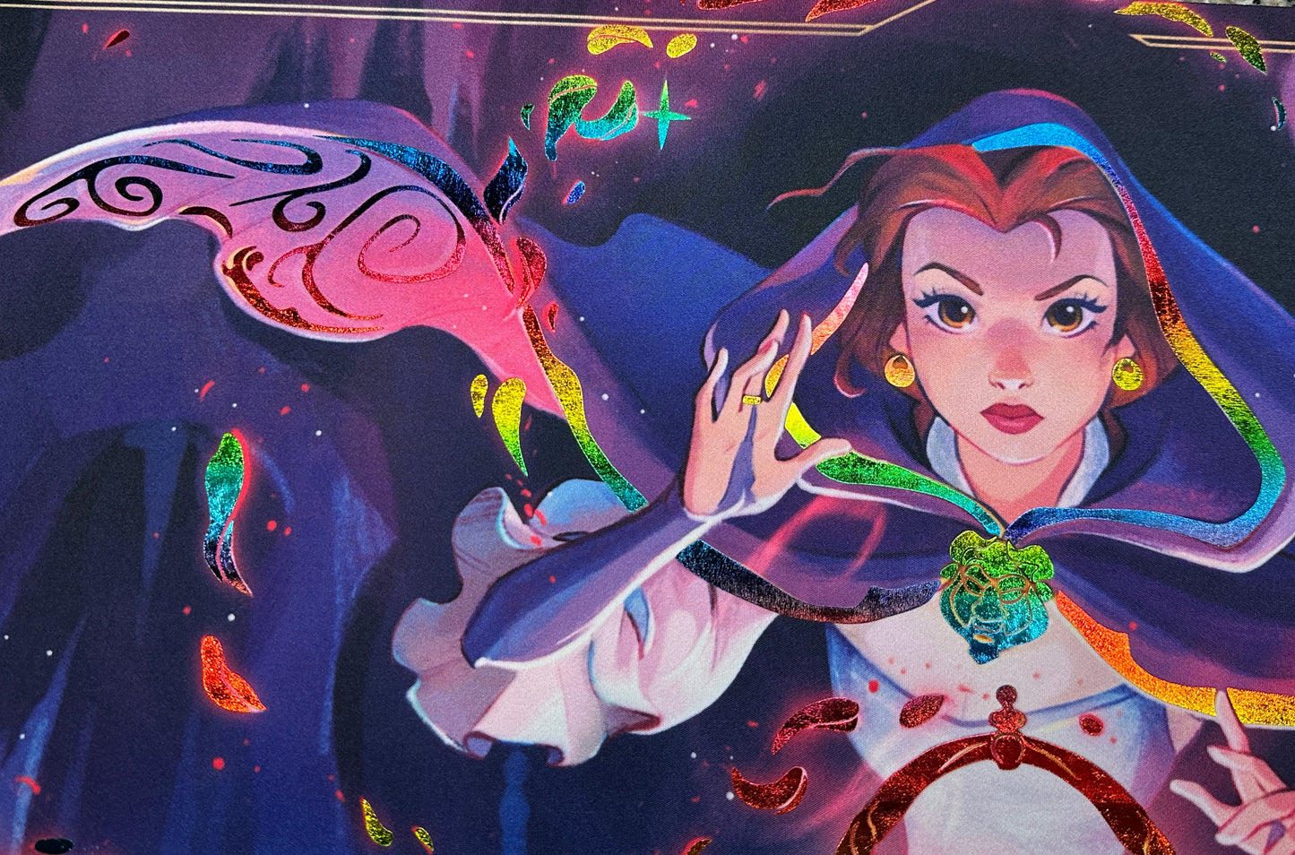 *Rainbow* Belle Accomplished Mystic Lorcana Foiled Playmat