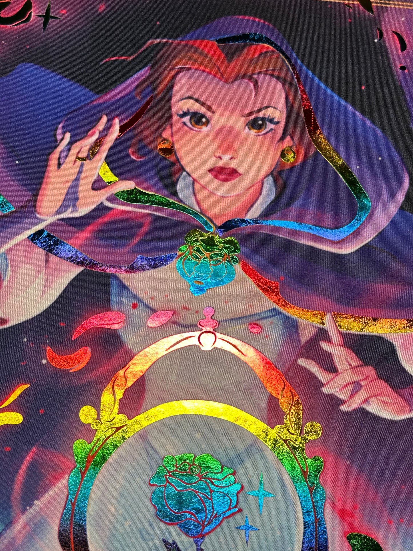 *Rainbow* Belle Accomplished Mystic Lorcana Foiled Playmat