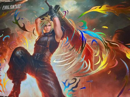 Cloud Ex-Soldier MTG Final Fantasy Foiled Playmat
