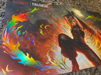 Cloud Ex-Soldier MTG Final Fantasy Foiled Playmat