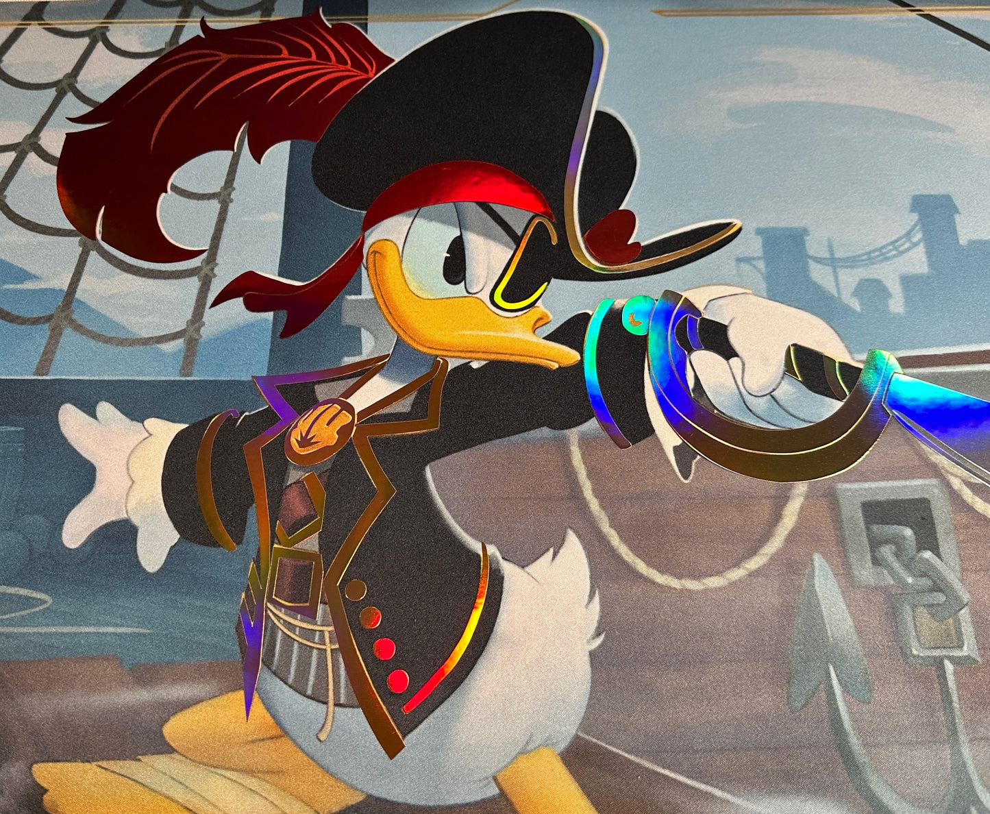 Donald Duck Buccaneer Lorcana Foiled Playmat