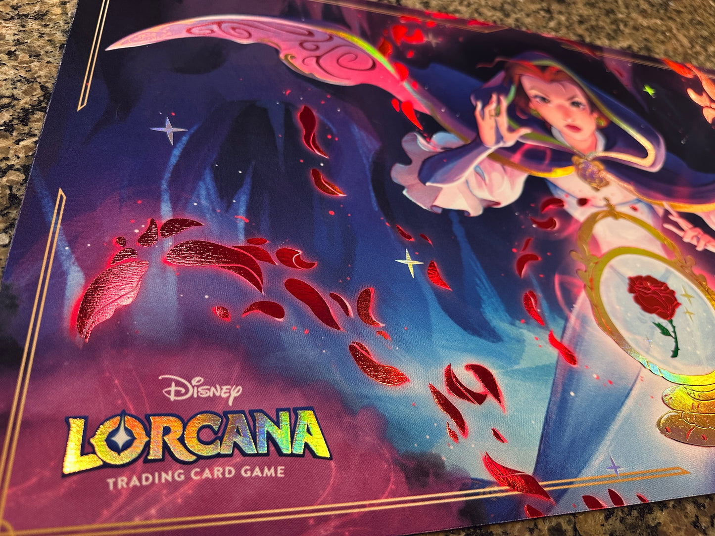 *Premium* Belle Accomplished Mystic Lorcana Foiled Playmat