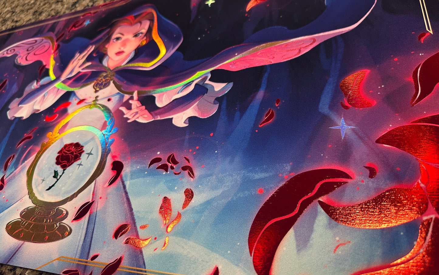 *Premium* Belle Accomplished Mystic Lorcana Foiled Playmat