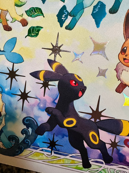 Prismatic Eeveelutions Foiled Playmat