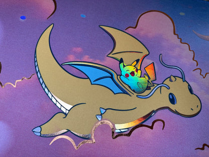 Dreamy Dragonite Pokemon Foiled Playmat