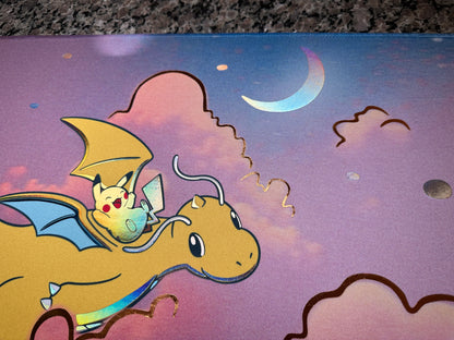 Dreamy Dragonite Pokemon Foiled Playmat