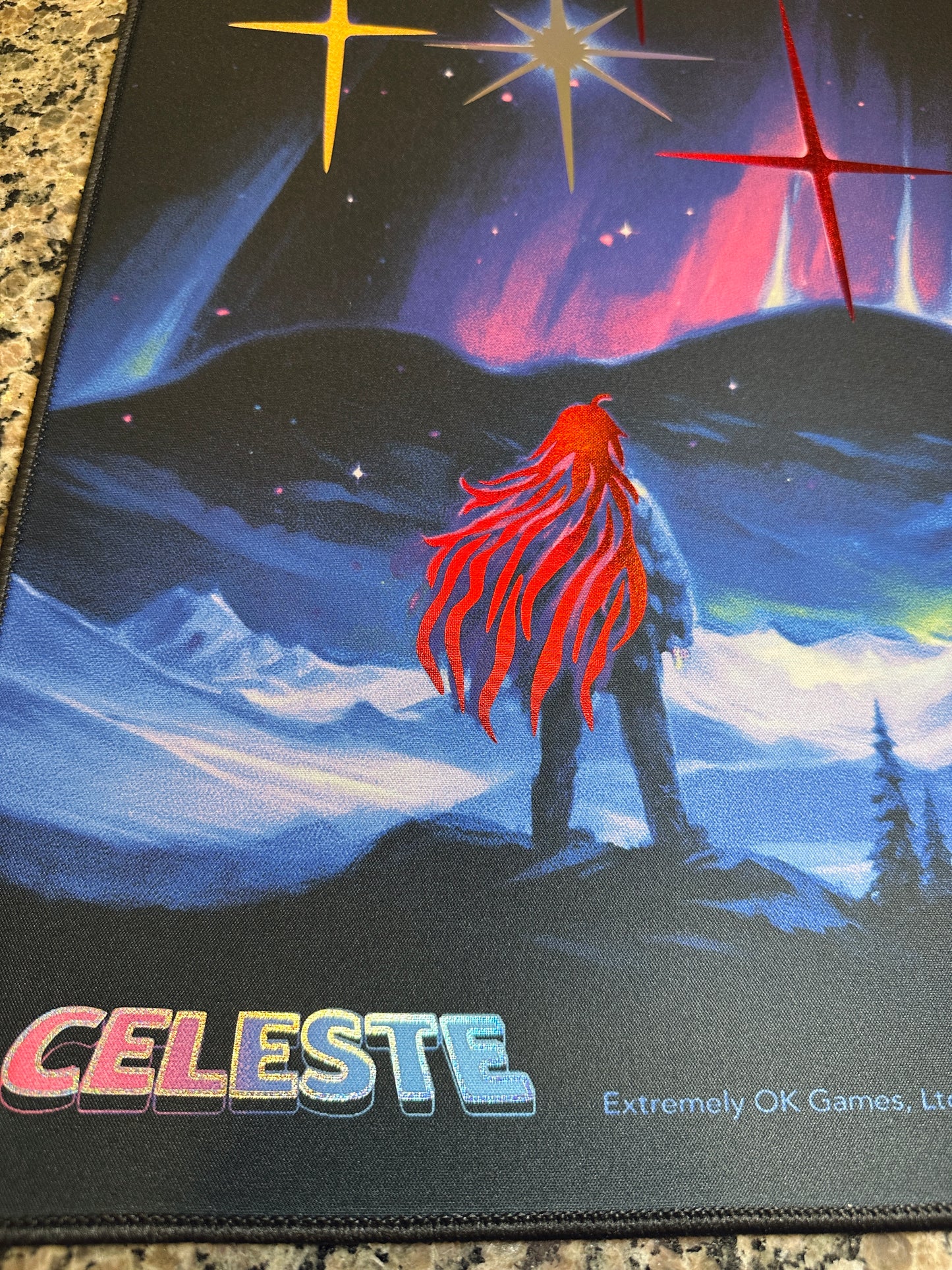 *Premium* Celeste Foiled Desk Mat