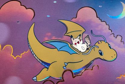 Dreamy Dragonite Pokemon Foiled Playmat