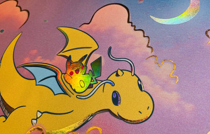 Dreamy Dragonite Pokemon Foiled Playmat