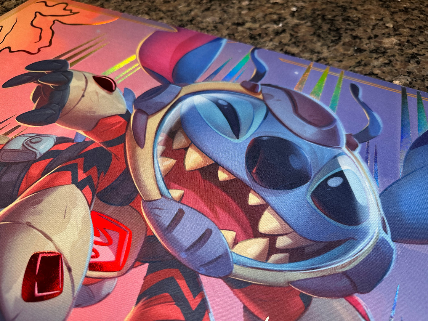 *Premium* Stitch Little Rocket Lorcana Foiled Playmat