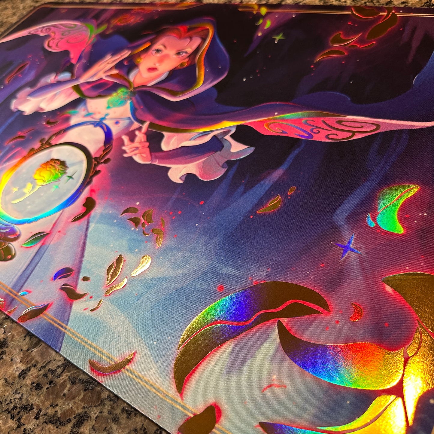 Belle Accomplished Mystic Lorcana Foiled Playmat