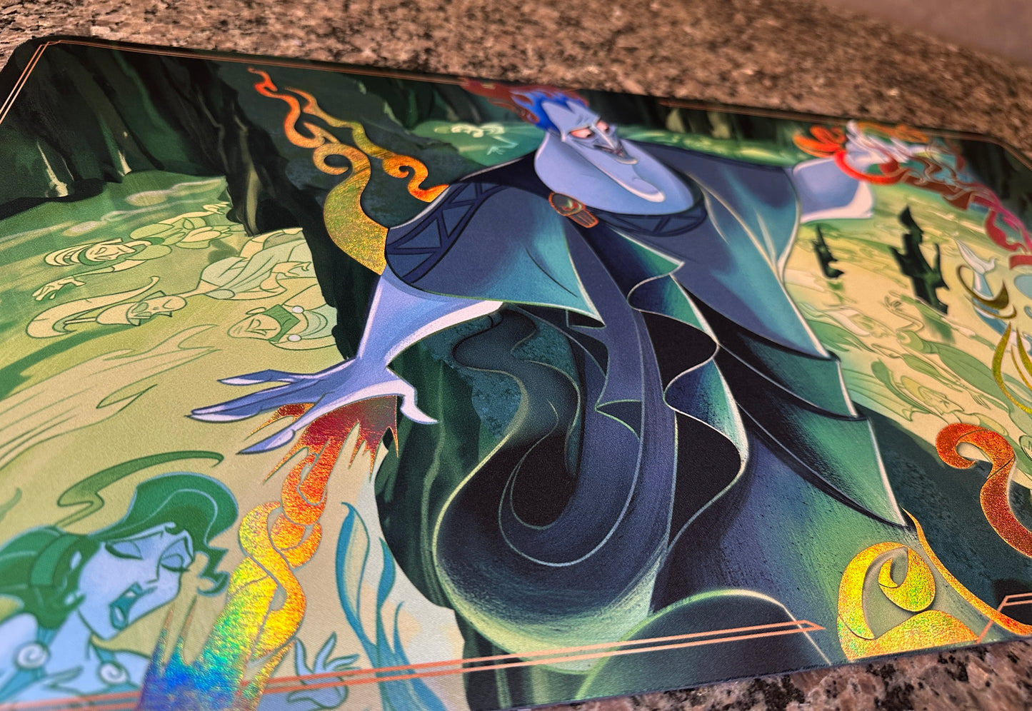 Hades Double Dealer Lorcana Foiled Playmat