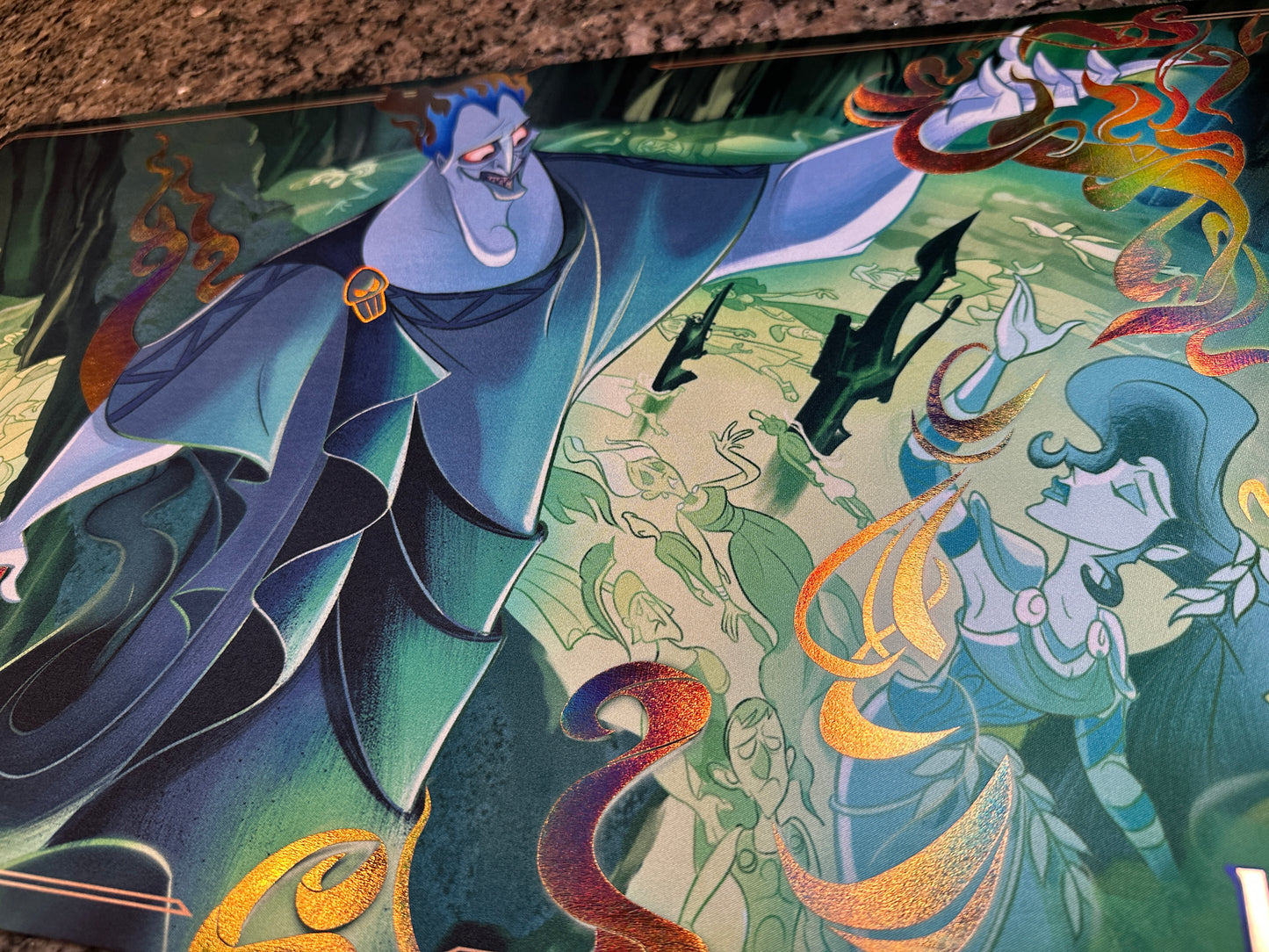 Hades Double Dealer Lorcana Foiled Playmat