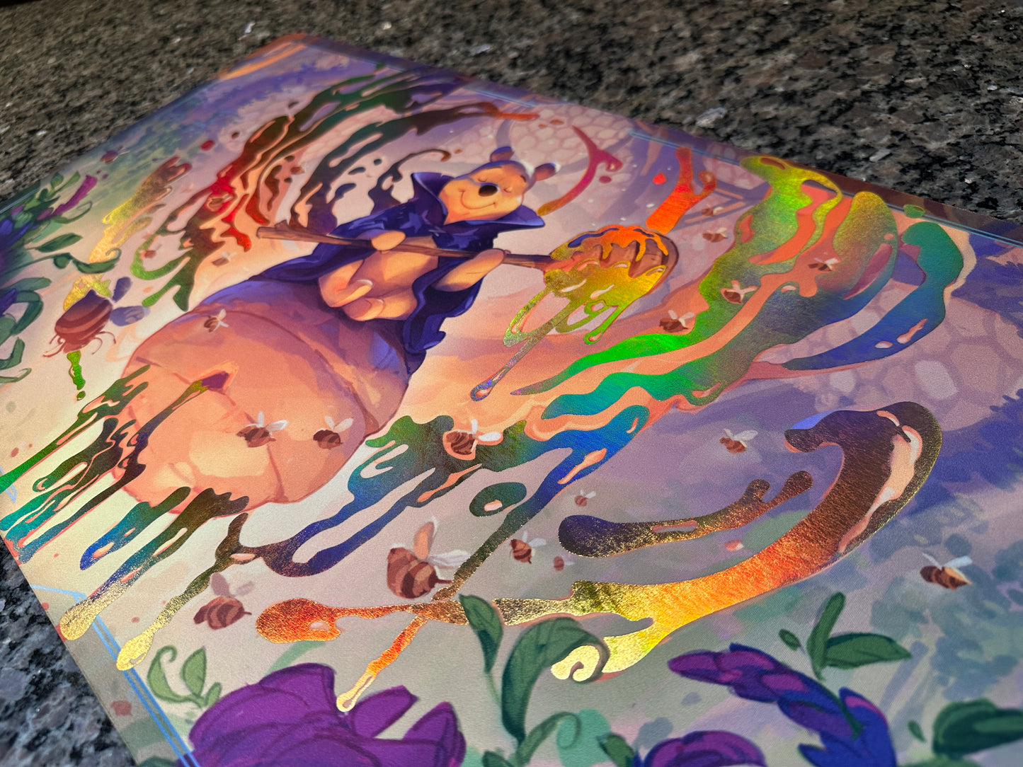 Hunny Wizard Pooh Lorcana Foiled Playmat