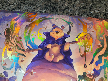 Wizard Pooh Lorcana Foiled Playmat