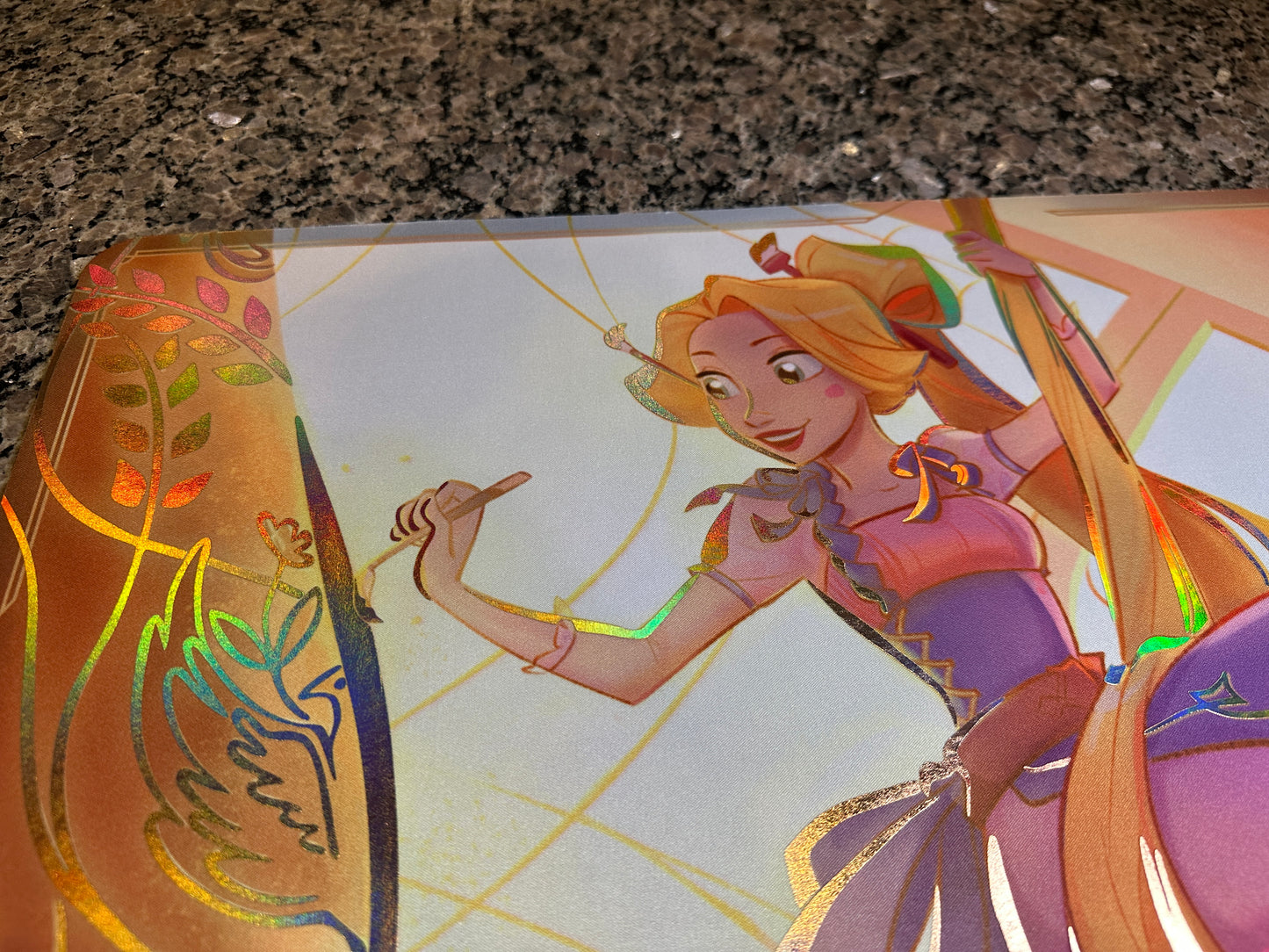 Rapunzel Lorcana Foiled Playmat