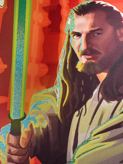 Qui-Gon Jinn Star Wars Foiled Playmat
