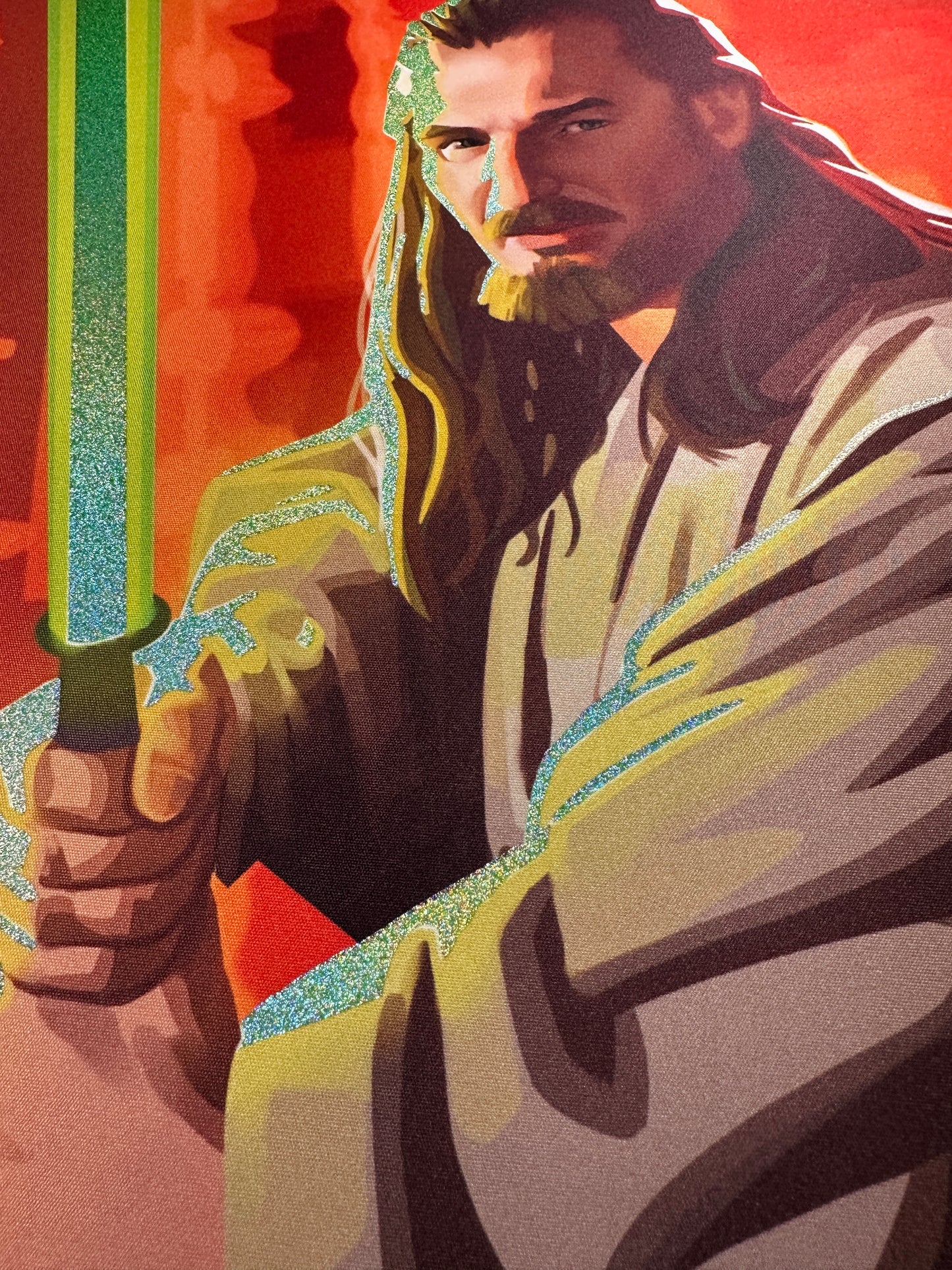 Qui-Gon Jinn Star Wars Foiled Playmat