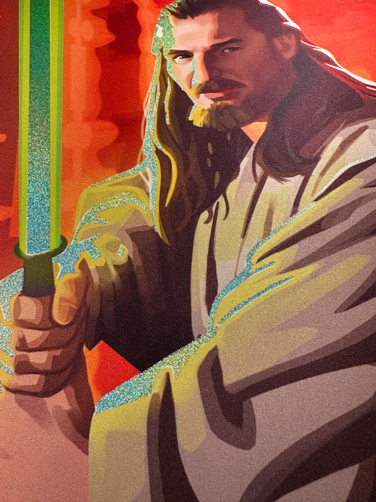 Qui-Gon Jinn Star Wars Foiled Playmat