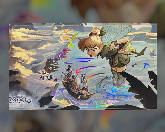 *Glitter* Tinker Bell Giant Fairy Lorcana Foiled Playmat