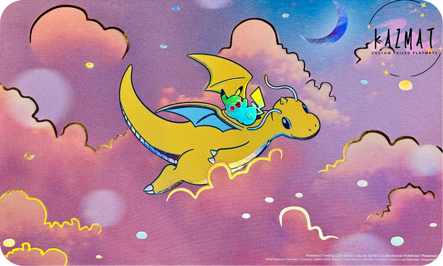 Dreamy Dragonite Pokemon Foiled Playmat