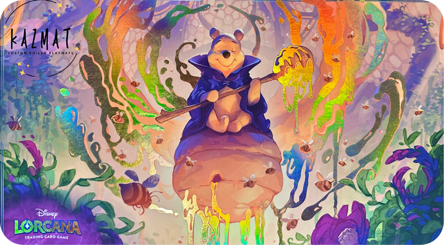 Wizard Pooh Lorcana Foiled Playmat