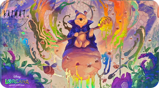Wizard Pooh Lorcana Foiled Playmat