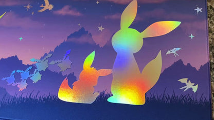 Eevee & Umbreon Twilight Pokemon Foiled Playmat