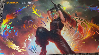 Cloud Ex-Soldier MTG Final Fantasy Foiled Playmat
