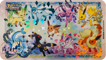 Prismatic Eeveelutions Foiled Playmat