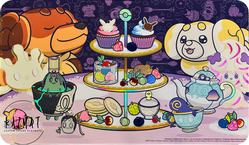 Teatime Delights Pokemon Foiled Playmat