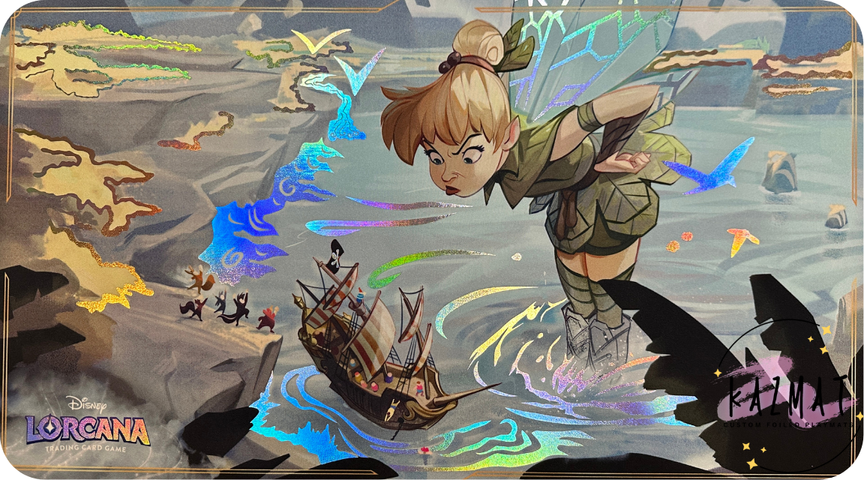 Tinker Bell Giant Fairy Lorcana Foiled Playmat