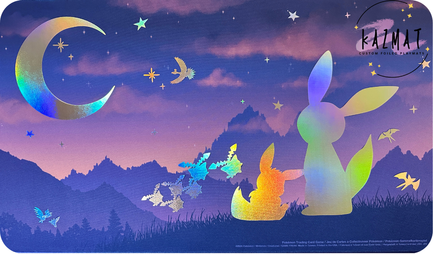Eevee & Umbreon Twilight Pokemon Foiled Playmat